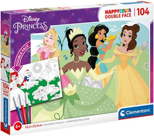 Puzzel Coloring Disney Princess - 104 stks