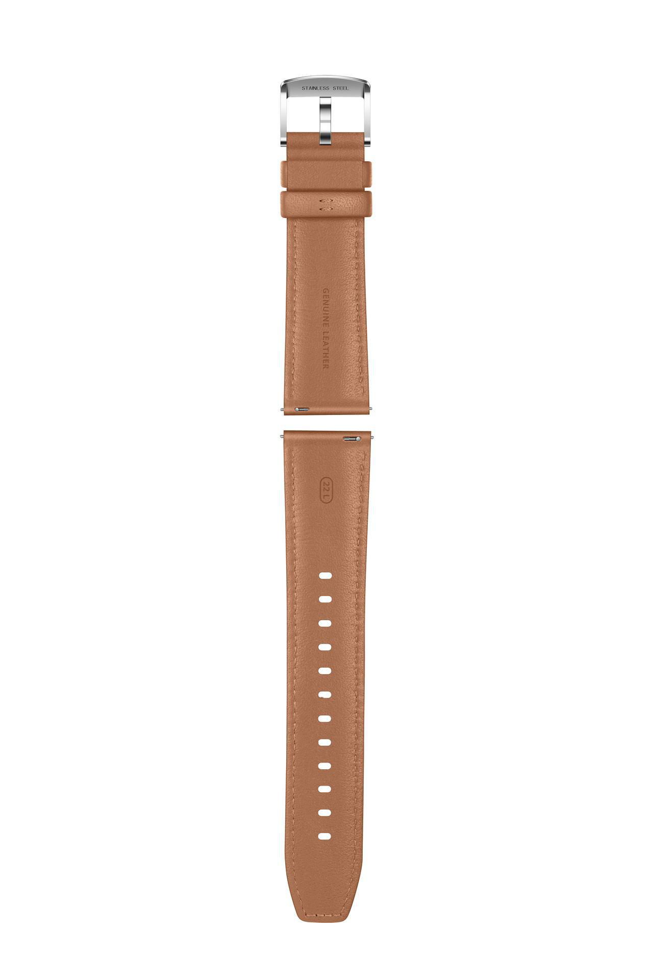 HUAWEI Leather, Ersatzarmband, Pebble Brown