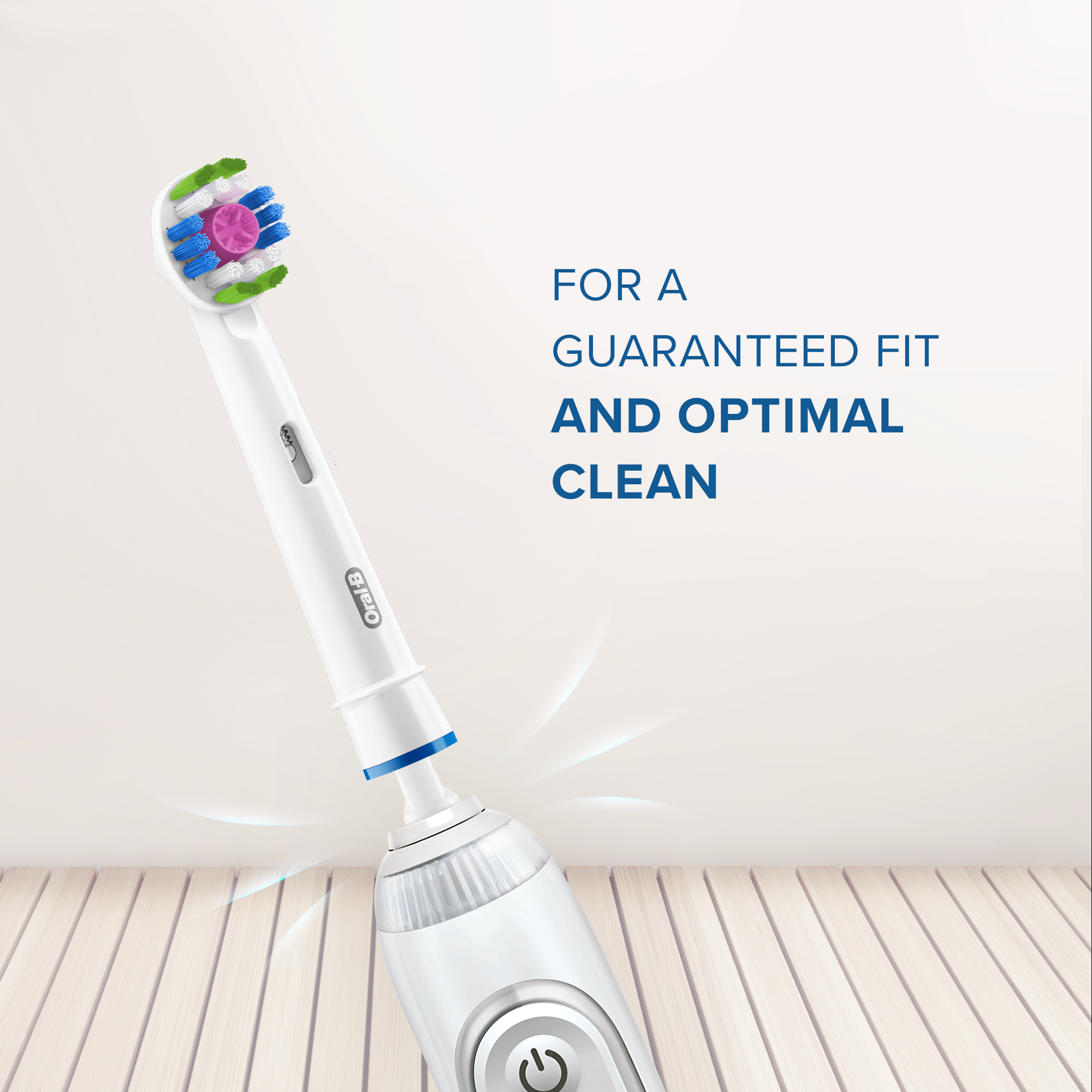 ORAL-B EB18-2 3D White pótfej, 2db, Rainbow 