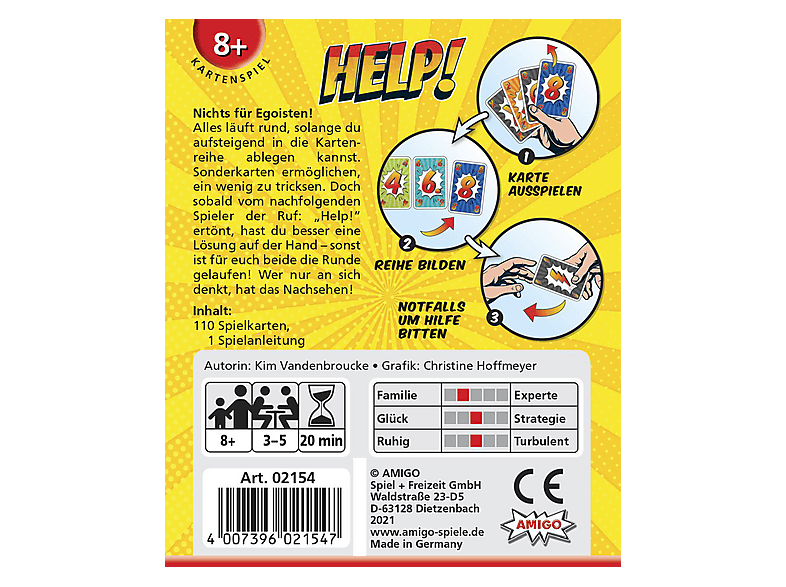AMIGO Help! Kartenspiel Mehrfarbig