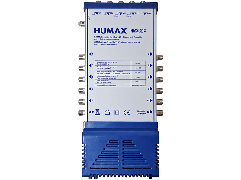HUMAX HMS 512 Multischalter | Zubehör SAT/Kabel/DVB-T