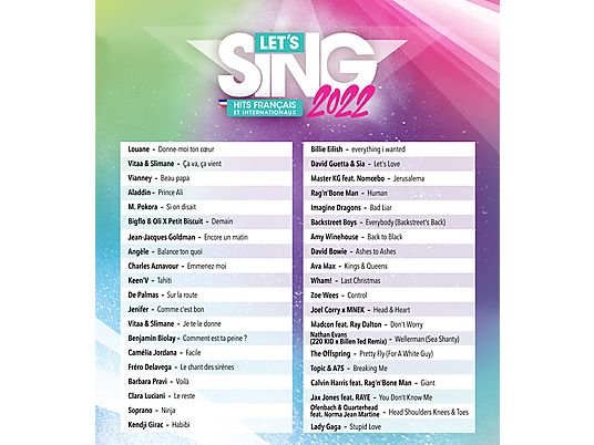 Let's Sing 2022 Hits français et internationaux (+2 mics) - Xbox One & Xbox Series X - Français