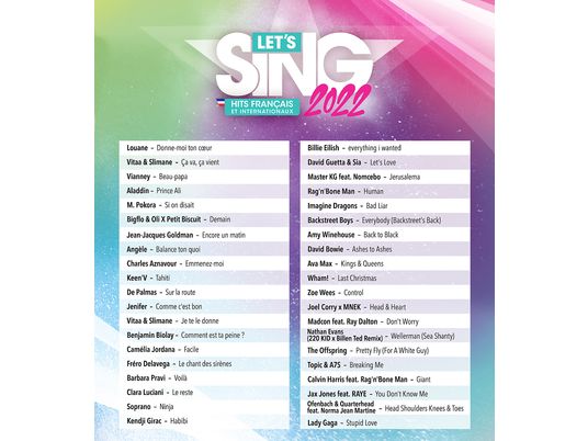 Let's Sing 2022 Hits français et internationaux - PlayStation 5 - Französisch