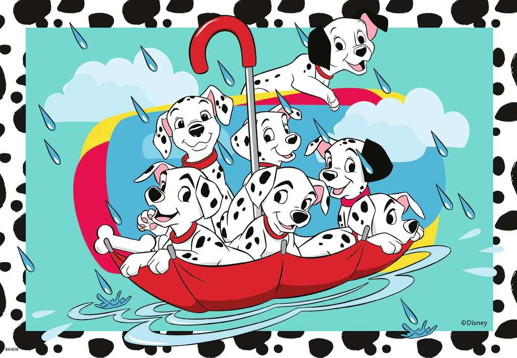 Puzzel Disney Lady & The Tramp - 2x24 stks