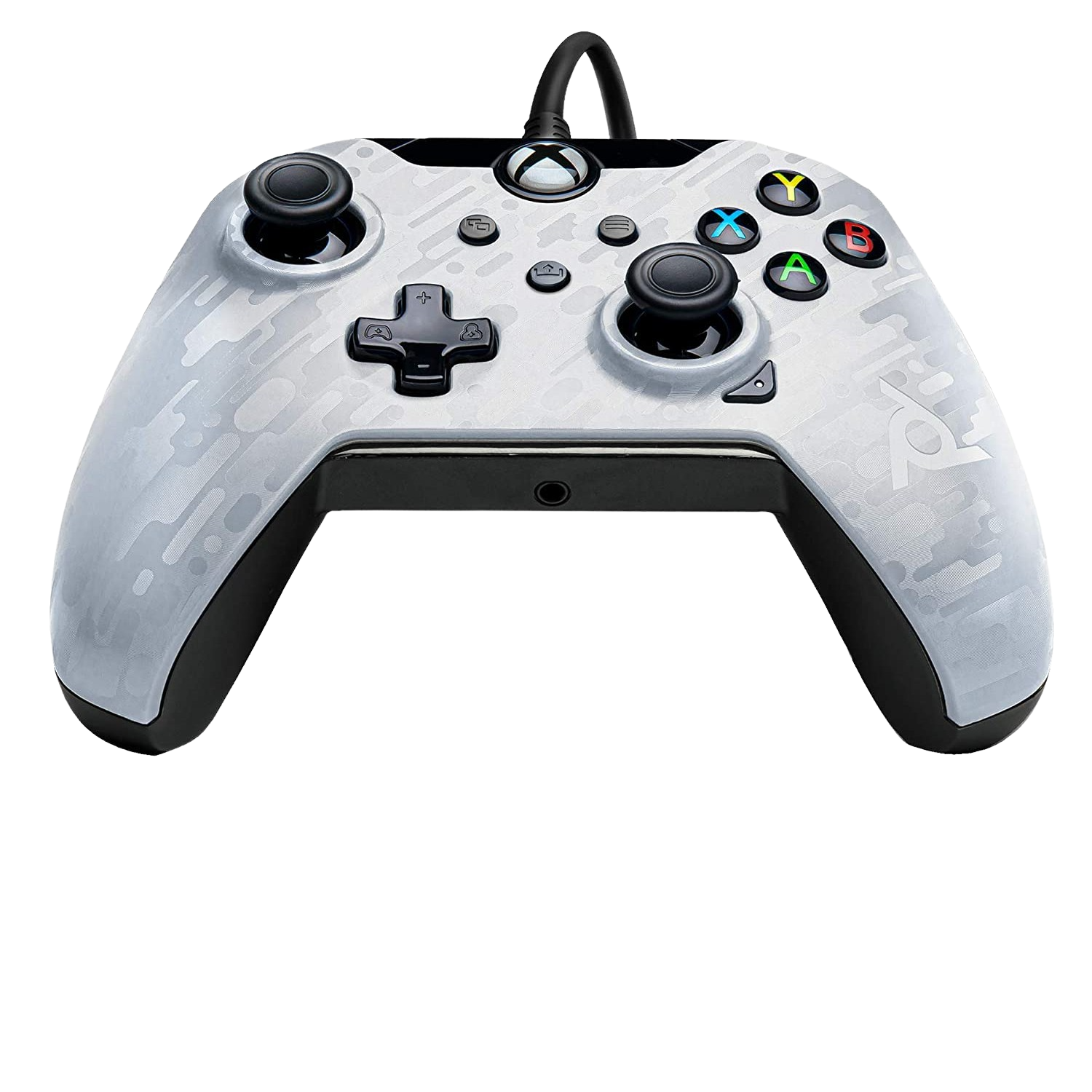 Pdp Mando Con cable para xbox series blanco ghost white camo one jack 3.5