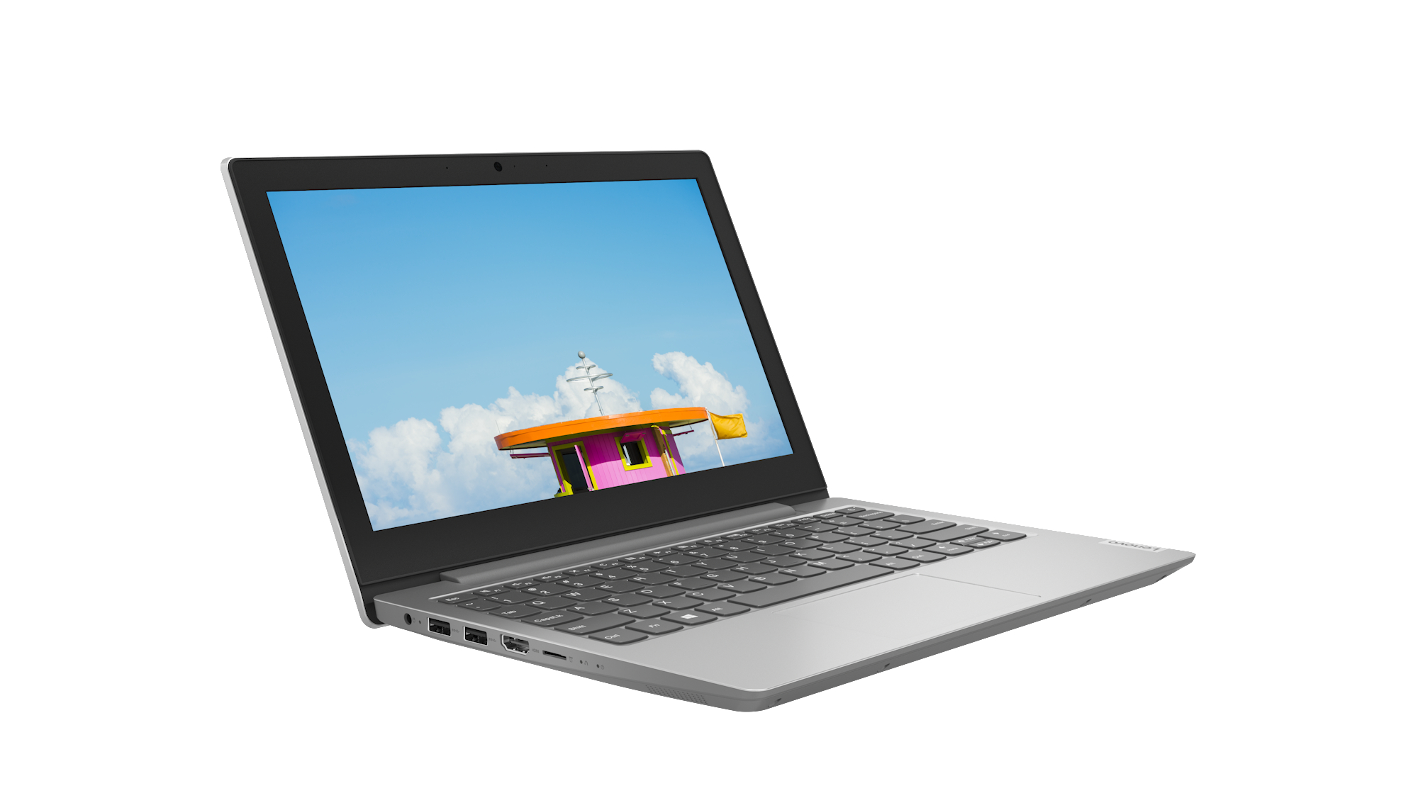 LENOVO IdeaPad 1i, Inkl. 1 Jahr Microsoft 365 Single, Notebook mit 11,6 Zoll Display, Intel® Celeron® Prozessor, 4 GB RAM, 64 GB eMMC, Intel UHD 600, Platinsilber