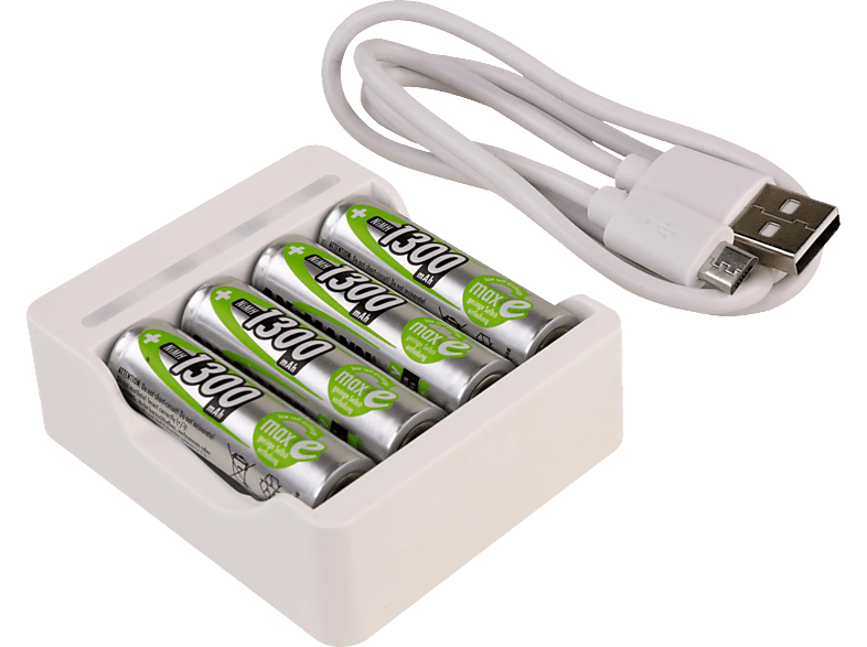 Ansmann Akku-Ladegerät Basic IV + 4× AA 1300mAh — Foto 4 von 4