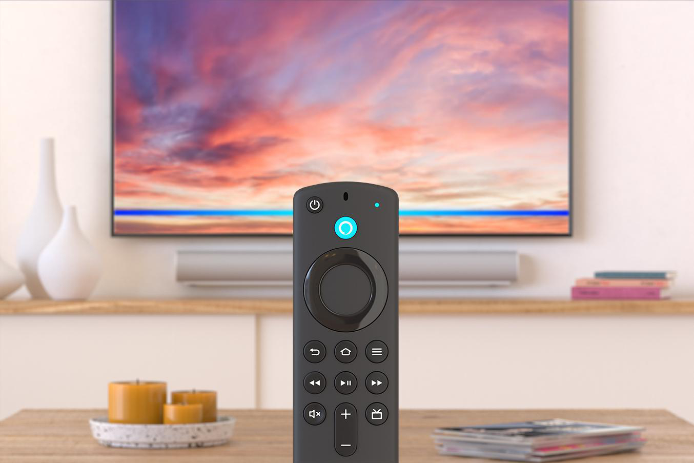 AMAZON Fire Stick 4K mit Alexa-Sprachfernbedienung Streaming Stick 8 GB, Schwarz