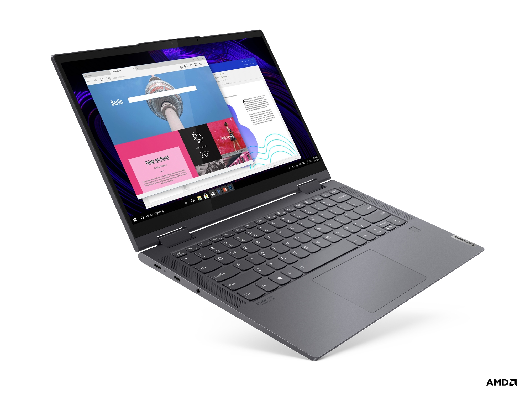 LENOVO Yoga 7 - 14 Zoll - AMD Ryzen™ 7 5800U - 16 GB - 1 TB - AMD Radeon™ Onboard Graphics - Windows 11 Home