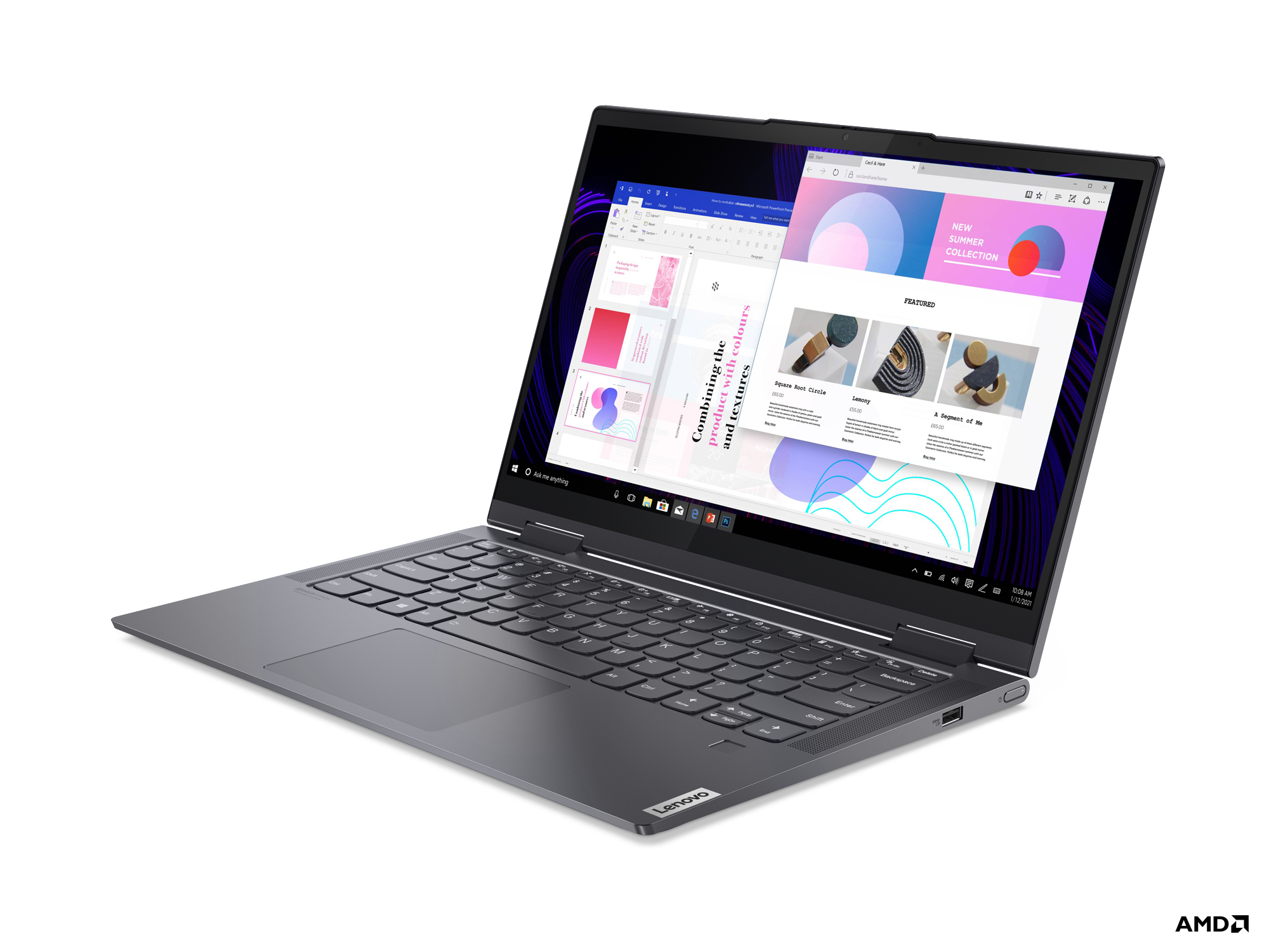 LENOVO Yoga 7 - 14 Zoll - AMD Ryzen™ 7 5800U - 16 GB - 1 TB - AMD Radeon™ Onboard Graphics - Windows 11 Home