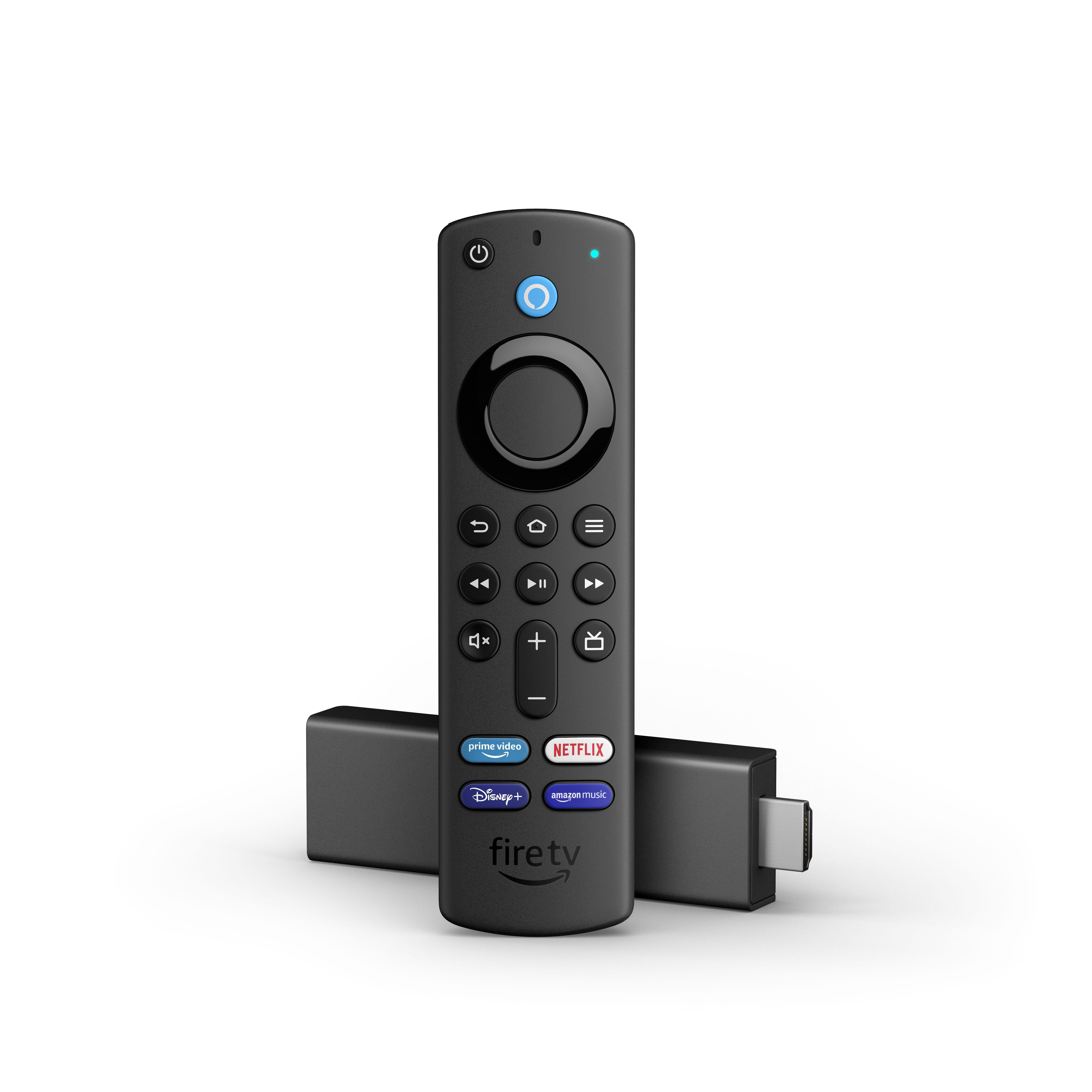 AMAZON Fire Stick 4K mit Alexa-Sprachfernbedienung Streaming Stick 8 GB, Schwarz