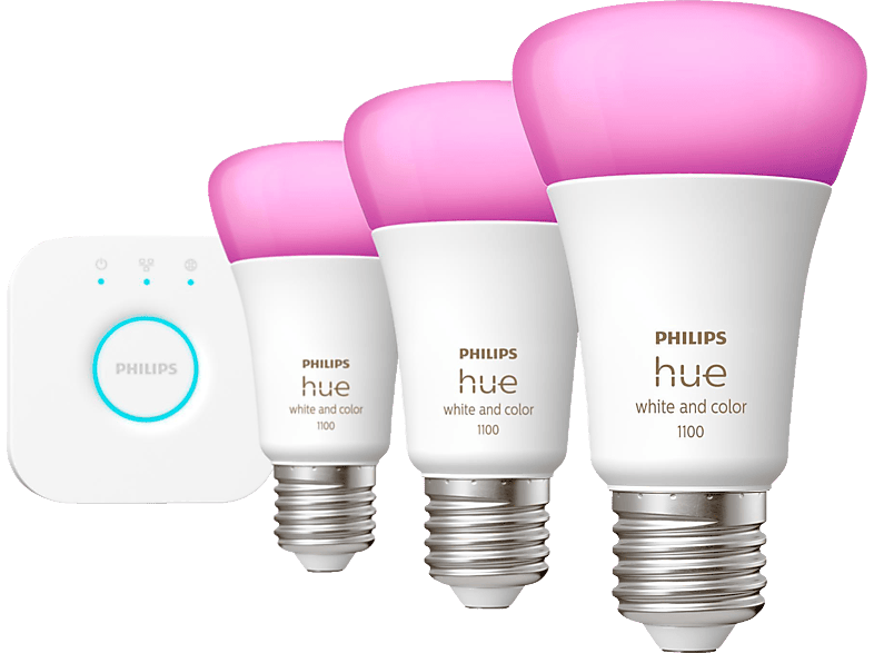 Philips Hue White & Color Ambiance Starter Kit E27 Bluetooth - Bombillas  inteligentes - LDLC