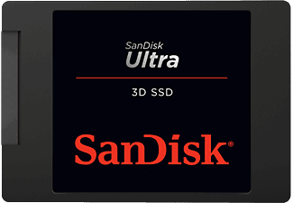 Disco duro SSD interno 2 TB -  SanDisk Ultra 3D, 2.5", Lectura de hasta 560 MB/s, SATA III, 3D NAND, nCaché™ 2.0, Negro