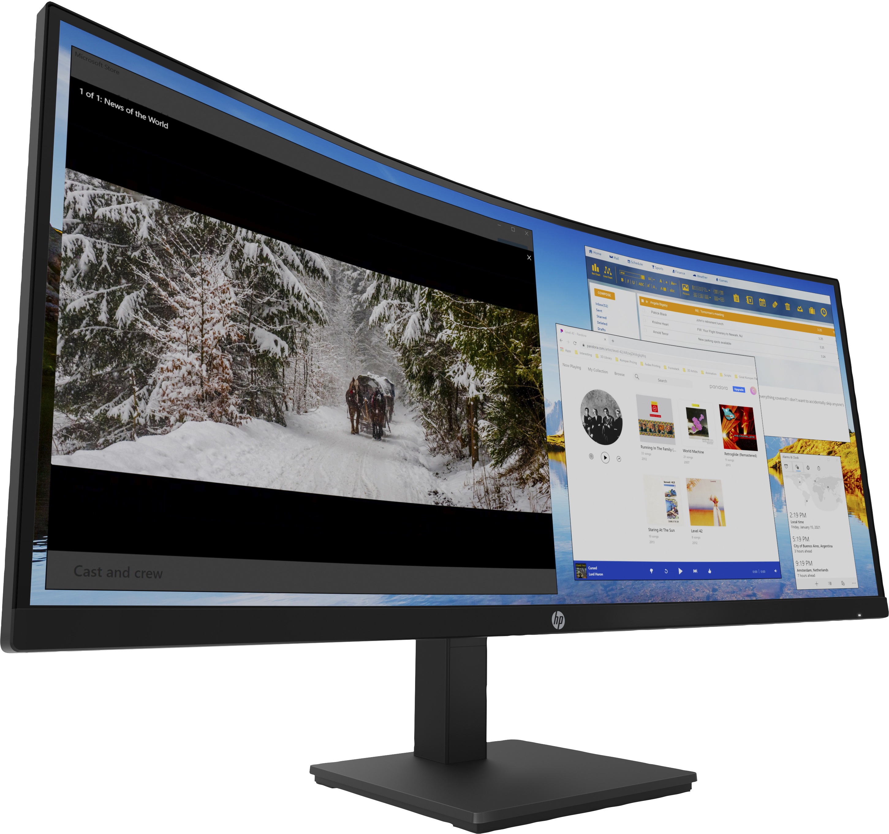 HP M34d 34 Zoll  WQHD  Gaming Monitor  5 ms Reaktionszeit  