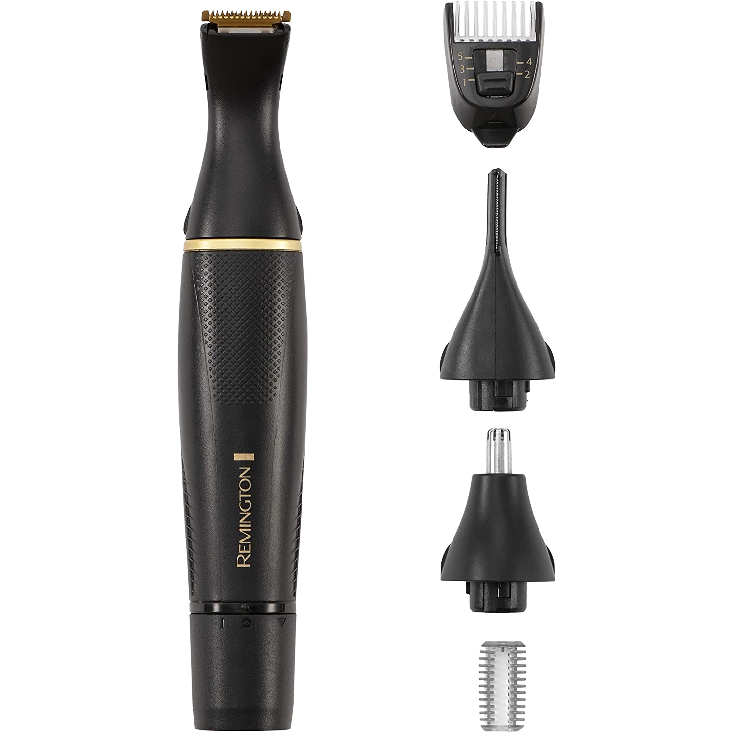 Kit Para Hombres remington ne7000 tseries cortapelos detail 5 titanio 1mm 20mm negro y dorado recortador facial vello nariz orejas cuchilla con uso