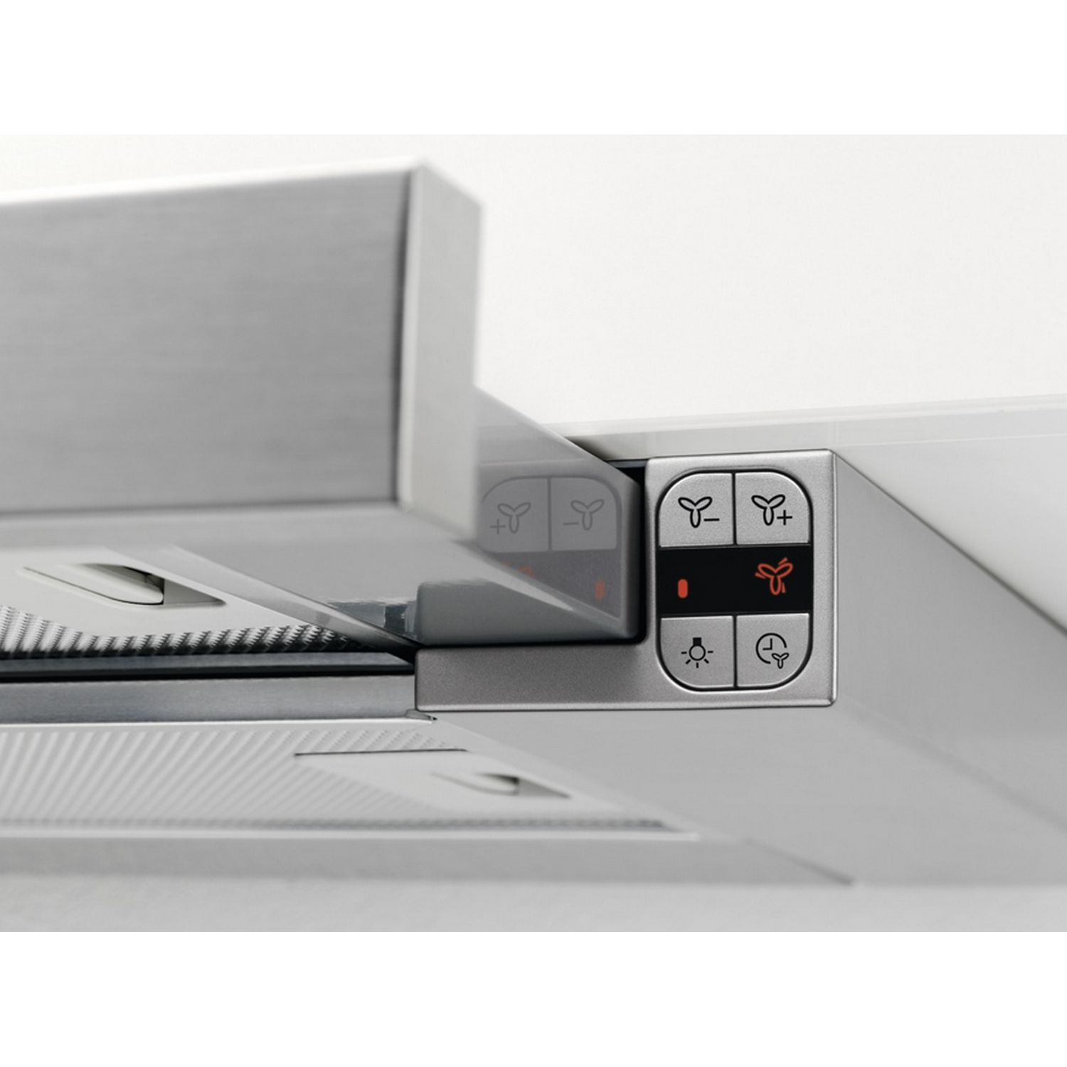 Campana - AEG DPB5650M, Telescópica, 537m3/h, LED, Clase A, Inox
