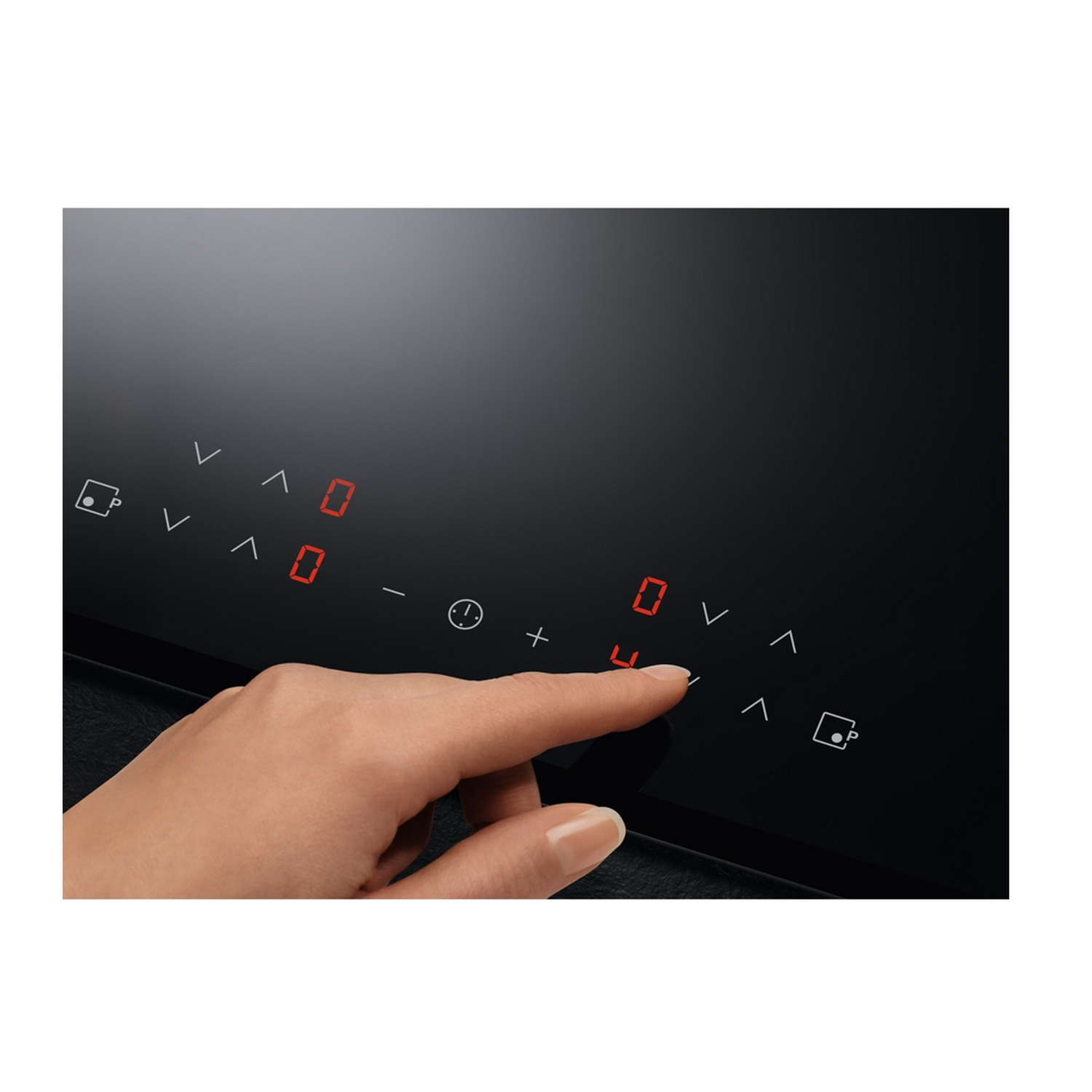 Encimera - AEG IKK63302FB, Integrable, Inducción, Eléctrica, 3 zonas, 7350W, Hob2Hood, 60 cm, Negro