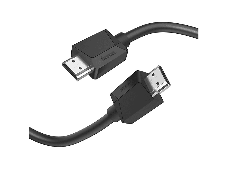 Hama HDMI Anschlusskabel HDMI-A Stecker, HDMI-A Stecker 1.50 m Schwarz 00205005 4K UHD HDMI-Kabel