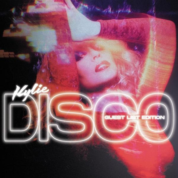 Pochette d'album avec le mot 'DISCO' en néon et le visage d'une femme partiellement visible.