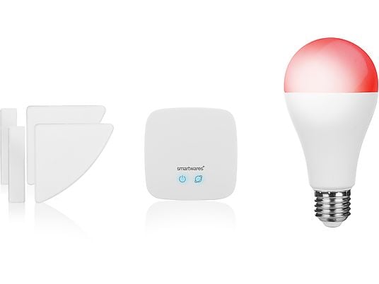 SMARTWARES Smarthome PRO serie SH8-99401 Alarmbeveiliging set - Slimme lamp en raam-/deurcontact - Starterset