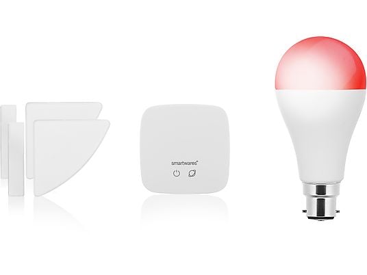 SMARTWARES Smarthome PRO serie SH8-99401 Alarmbeveiliging set - Slimme lamp en raam-/deurcontact - Starterset