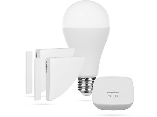 SMARTWARES Smarthome PRO serie SH8-99401 Alarmbeveiliging set - Slimme lamp en raam-/deurcontact - Starterset