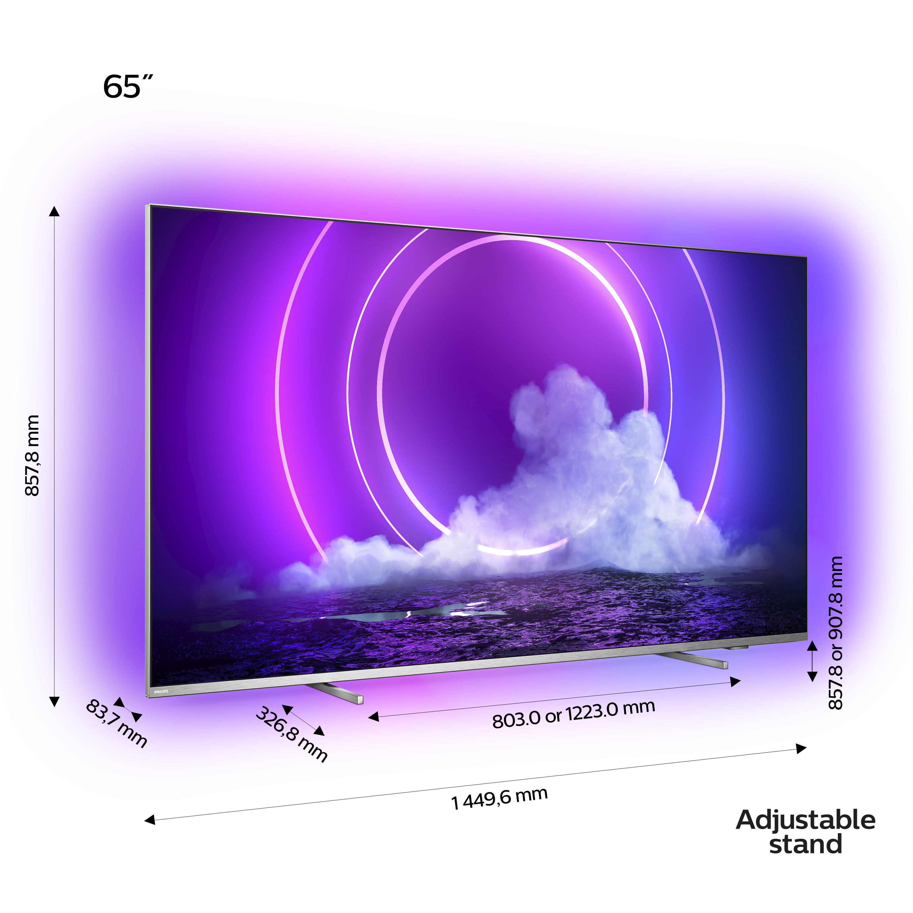 PHILIPS 65PUS9206 65'' 164 Ekran Uydu Alıcılı Android Smart 4 Taraflı Ambilight 4K Ultra HD LED TV
