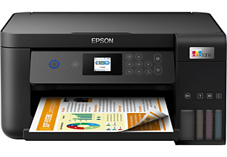 EPSON Multifunktionsdrucker EcoTank ET-2851, Duplex, 5 S/min Farbe, Refill-System, Tinte, Wi-Fi, Schwarz
