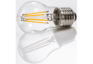 XAVAX LED-Filament, E27, 470lm ersetzt 40W, Tropfenlampe, Warmweiß, Klar