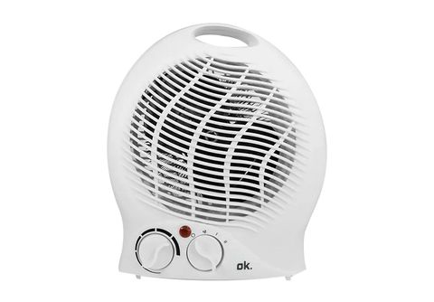 Calefactor de baño  OK OFH 4141 ES, 2000W, Protección sobrecalentamiento,  Blanco