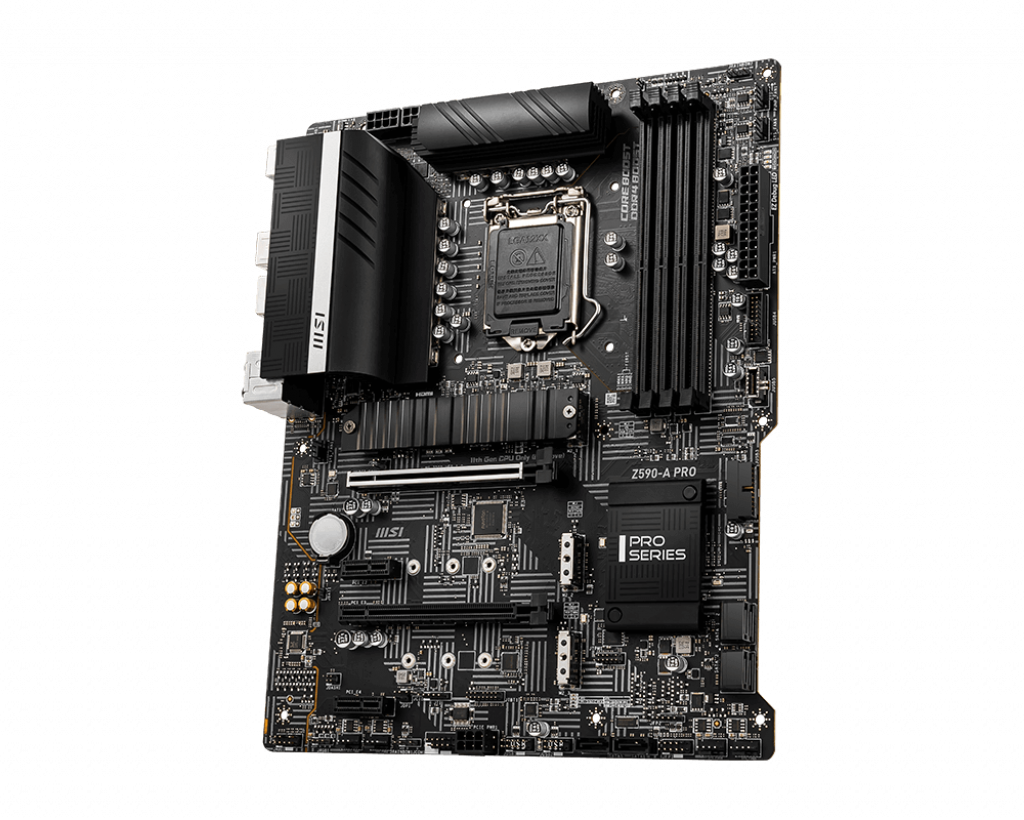 MSI Z590-A Pro Soket 1200 DDR4 5333 (OC) PCI-E Gen 4 ,M.2, USB3.2 1x 2.5G LAN ATX Anakart