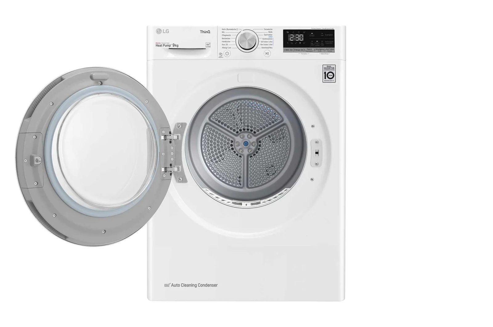 LG ELECTRONICS V5RT9N Wärmepumpentrockner (9 kg), Weiß)