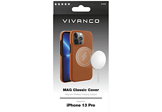 VIVANCO Mag Classic, Backcover, Apple, iPhone 13 Pro, Braun