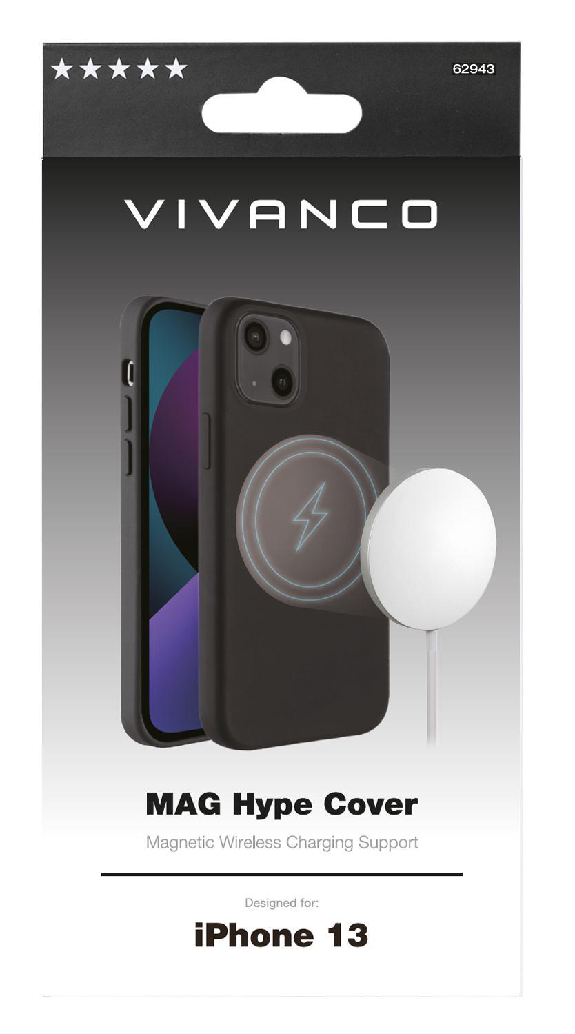 VIVANCO Mag Hype, iPhone 13, Schwarz Apple, Backcover