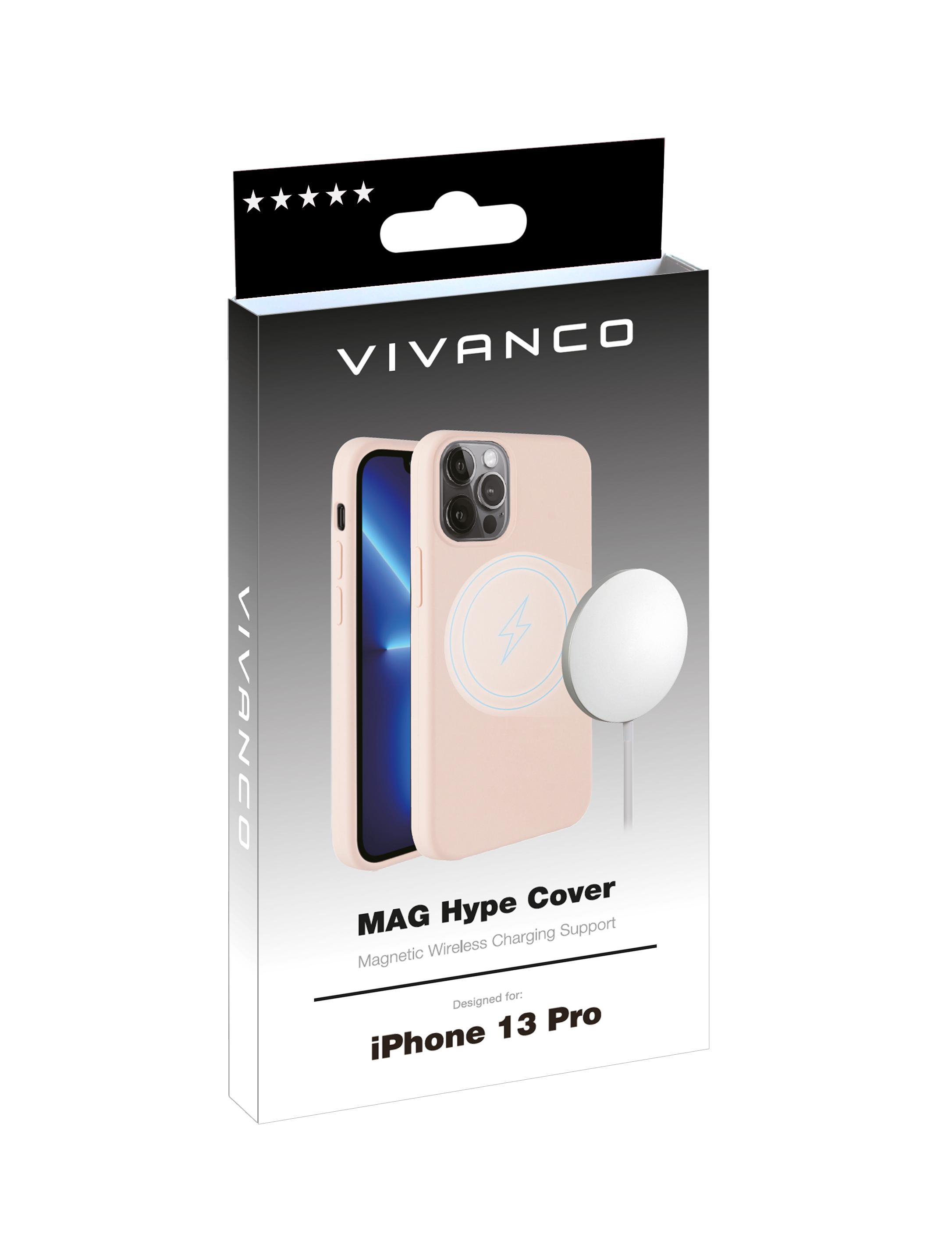 iPhone Pro, Backcover, Rosa 13 VIVANCO Mag Hype, Apple,