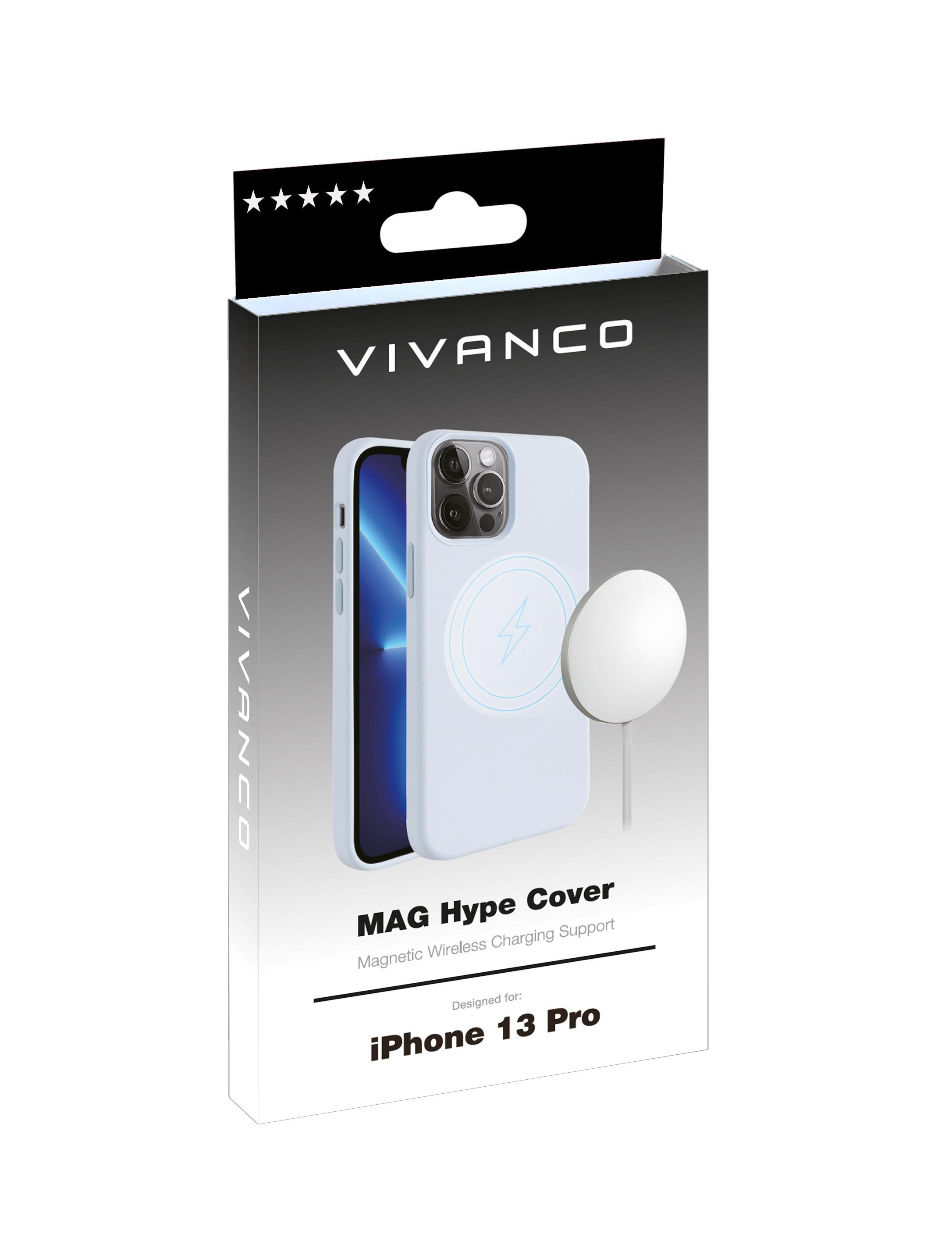 Backcover, 13 Hype, VIVANCO Mag Blau Apple, iPhone Pro,