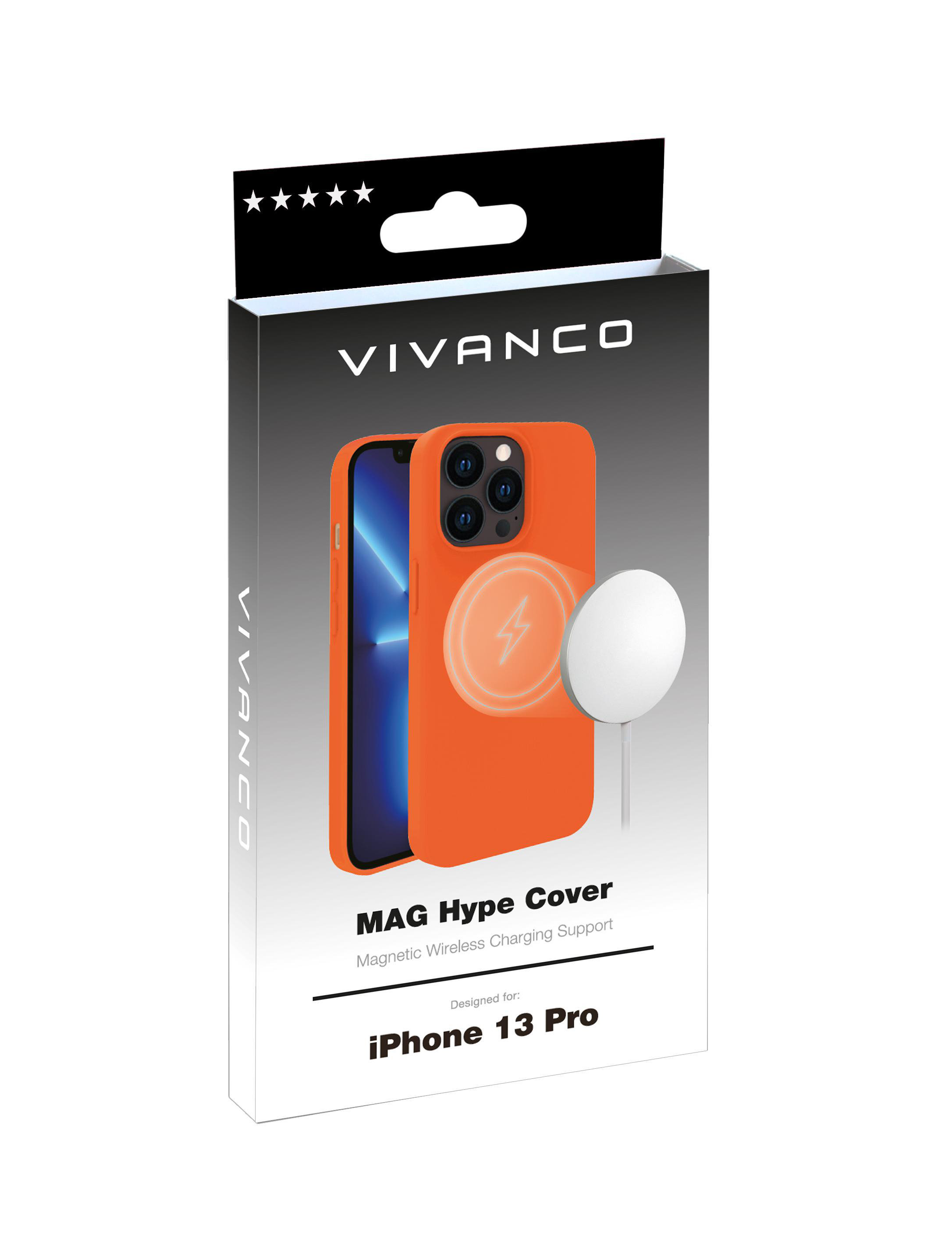 13 Backcover, Hype, Pro, Mag iPhone Orange VIVANCO Apple,