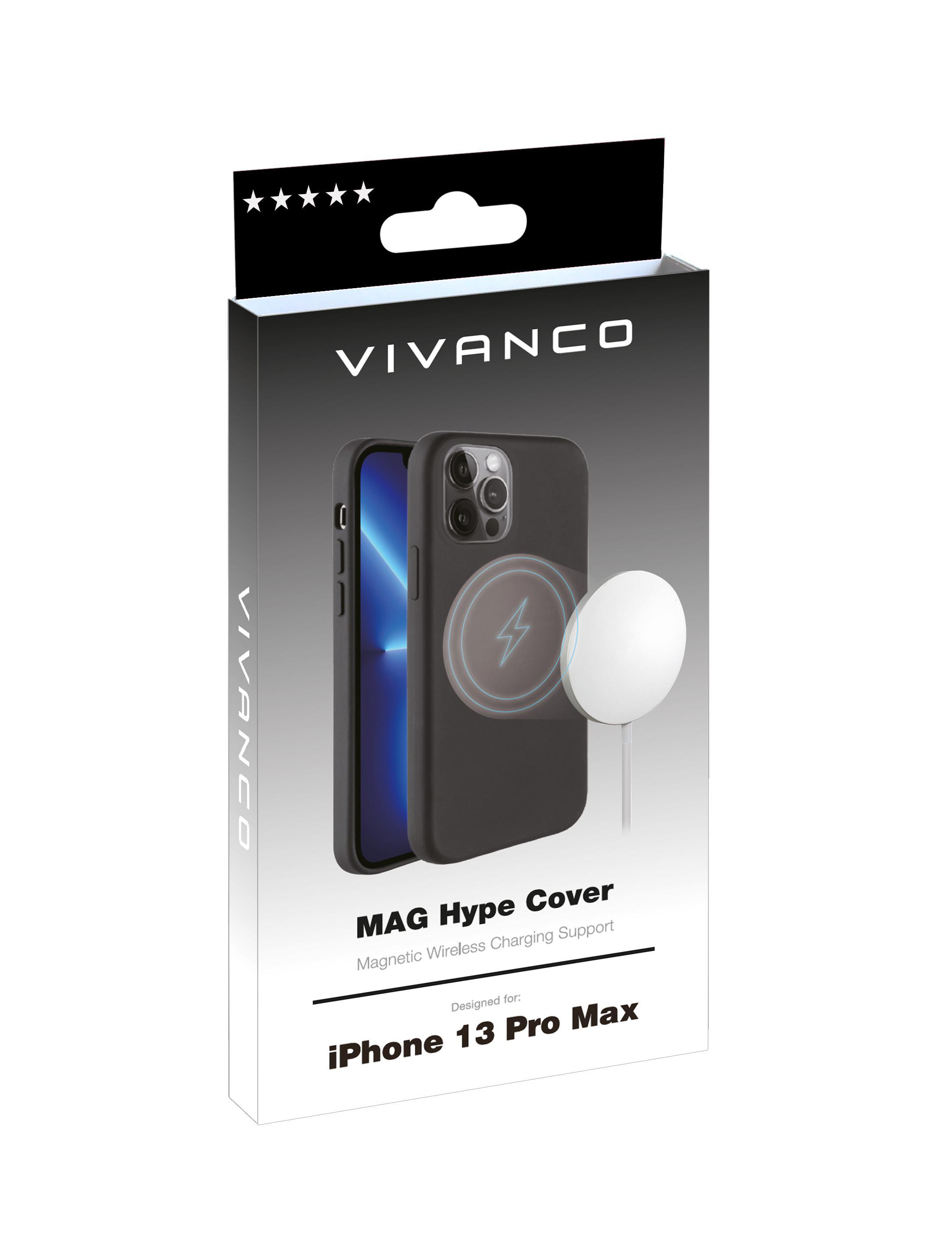 iPhone Apple, Mag Pro VIVANCO 13 Hype, Schwarz Backcover, Max,