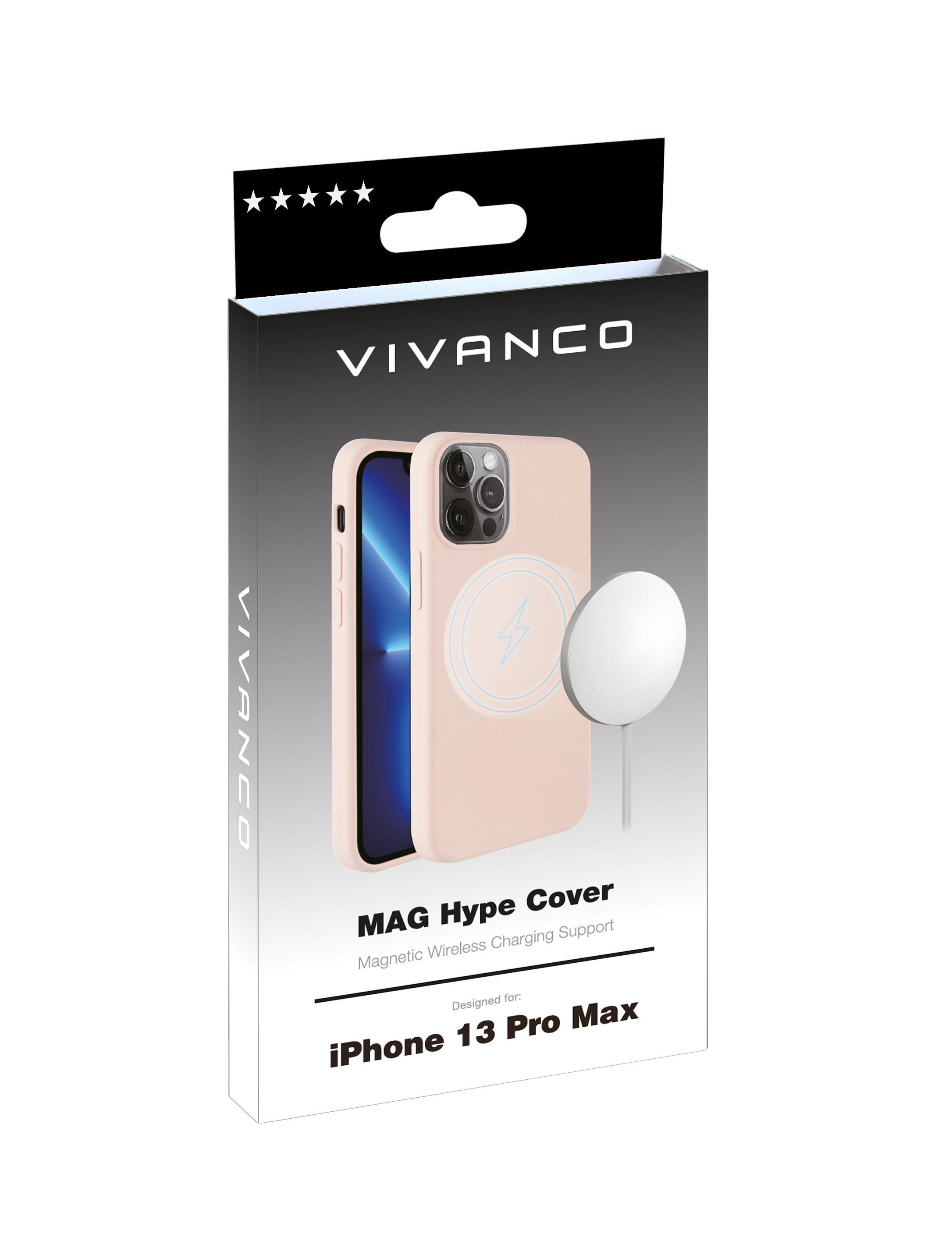 VIVANCO Mag Hype, Backcover, Apple, 13 iPhone Pro Max, Rosa