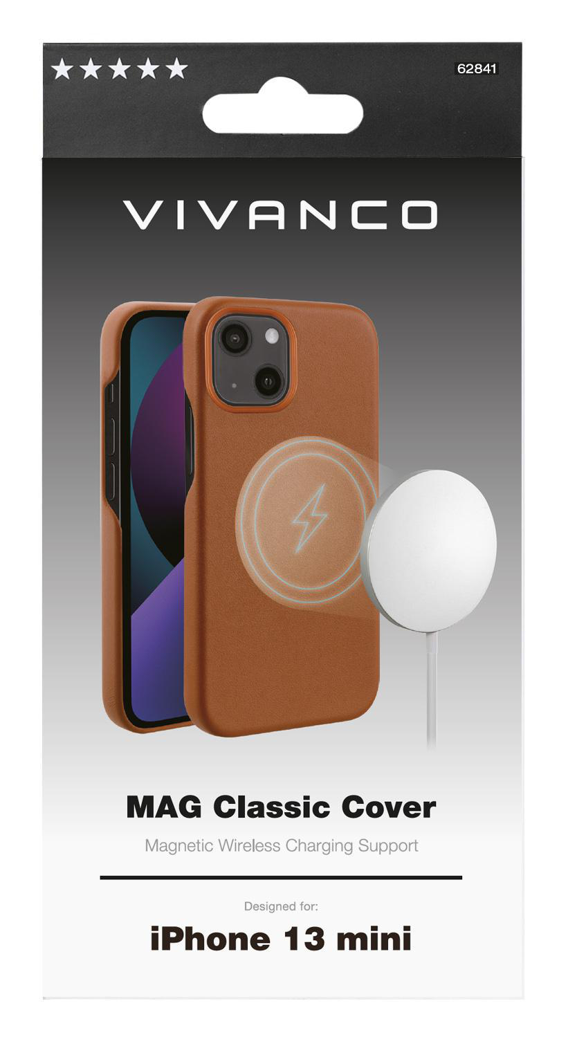 Mag iPhone Backcover, Braun 13 VIVANCO Apple, Classic, Mini,