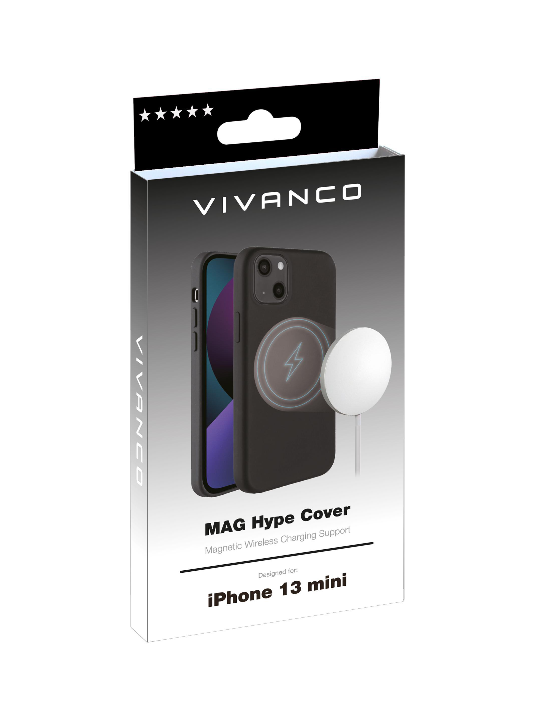 Apple, Backcover, 13 Schwarz Mag VIVANCO Hype, Mini, iPhone