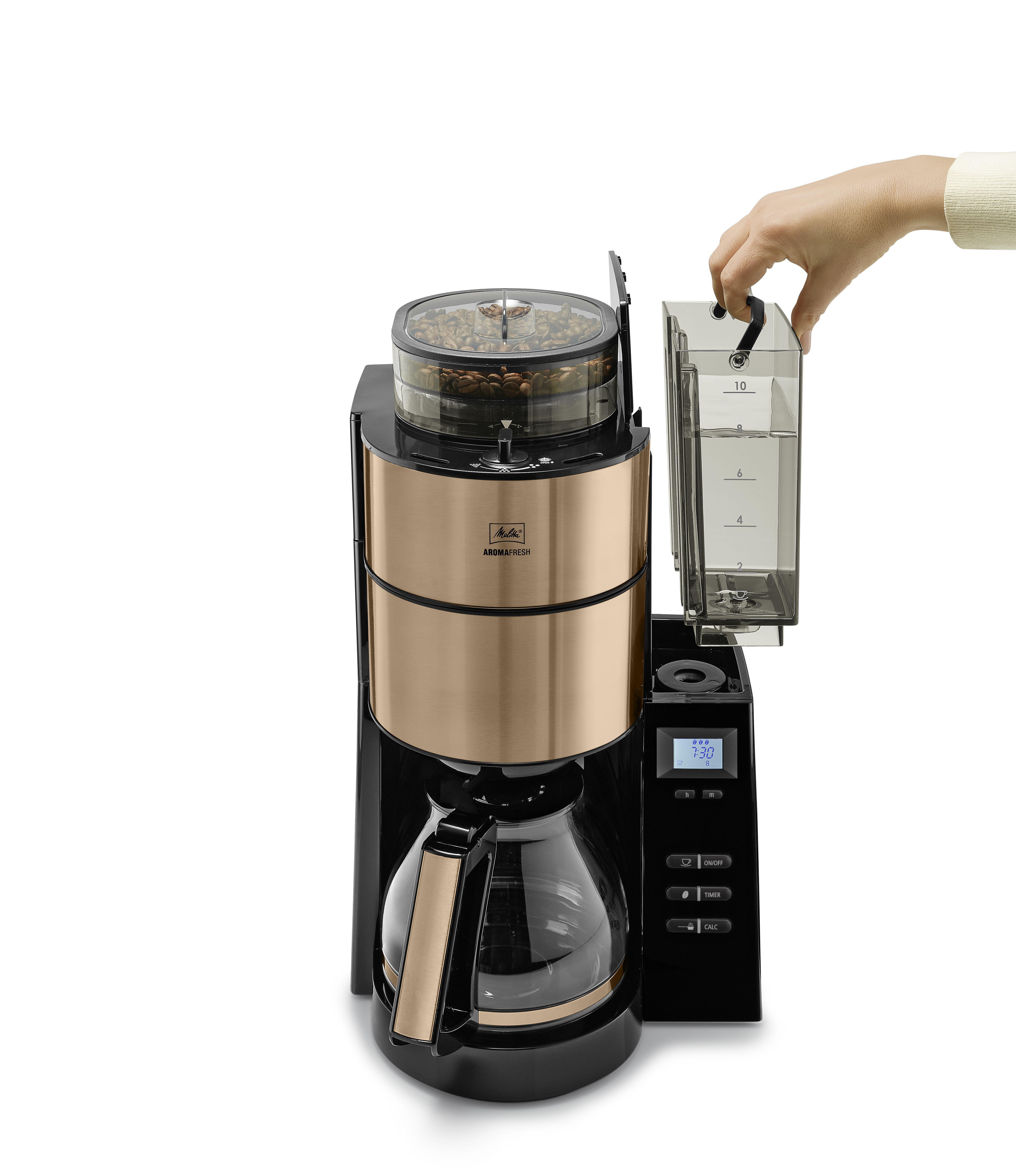 MELITTA Aromafresh 1021-04 Filterkaffeemaschine Kupfer