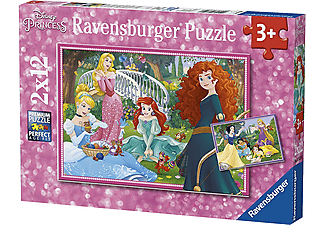 MERCHANDISING Puzzel Disney Princessen - 2x12 stks