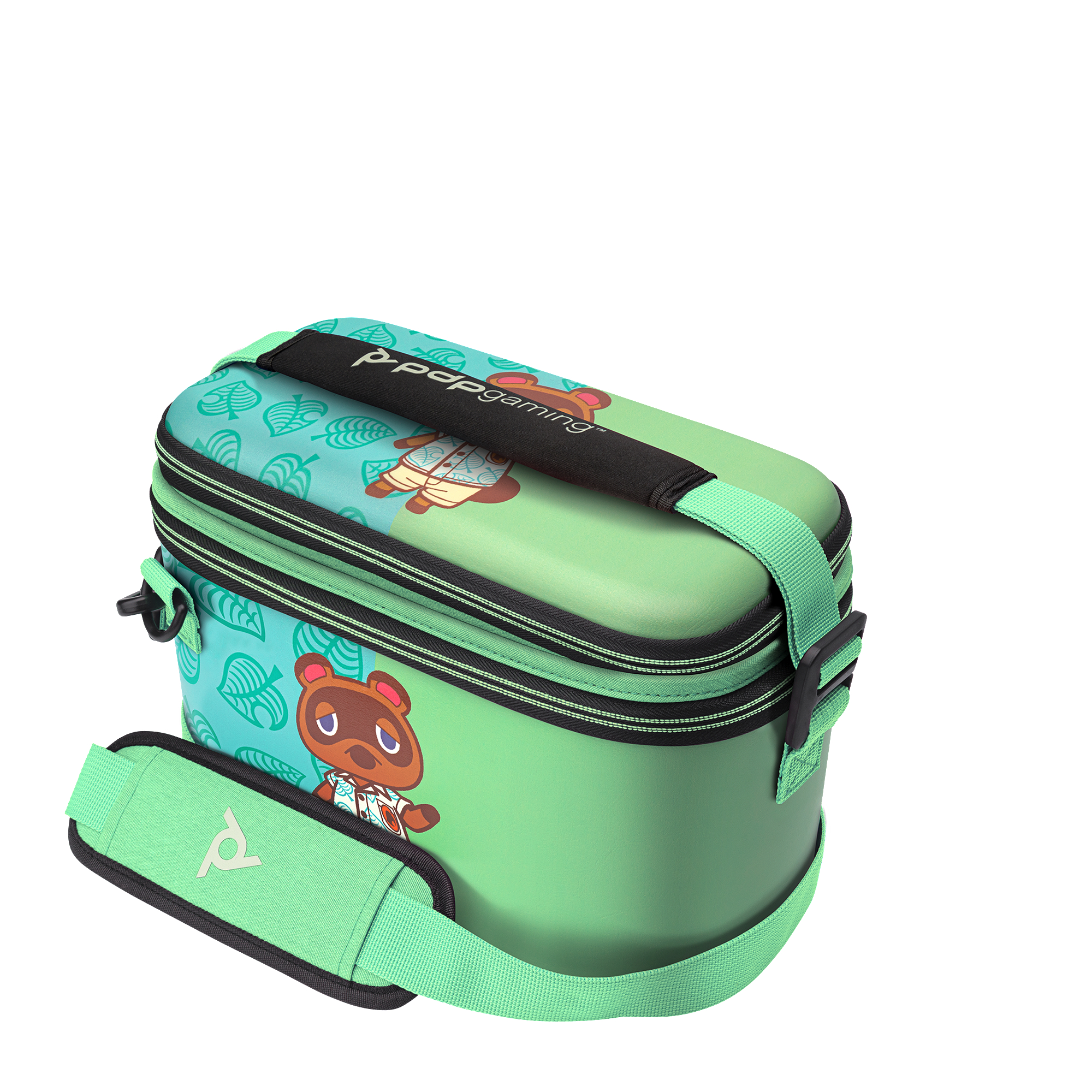 PDP LLC Pull-N-Go-Koffer: Animal Crossing Tom Nook, Tasche für Konsole, Mehrfarbig