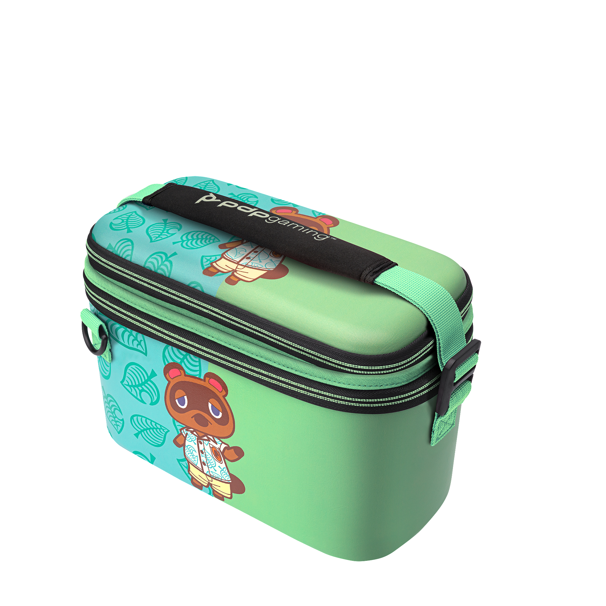PDP LLC Pull-N-Go-Koffer: Animal Crossing Tom Nook, Tasche für Konsole, Mehrfarbig