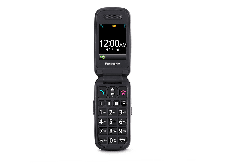 CELLULARE PANASONIC KX-TU446EX Rosso, per anziani, tasto SOS, tasti grandi, a conchiglia