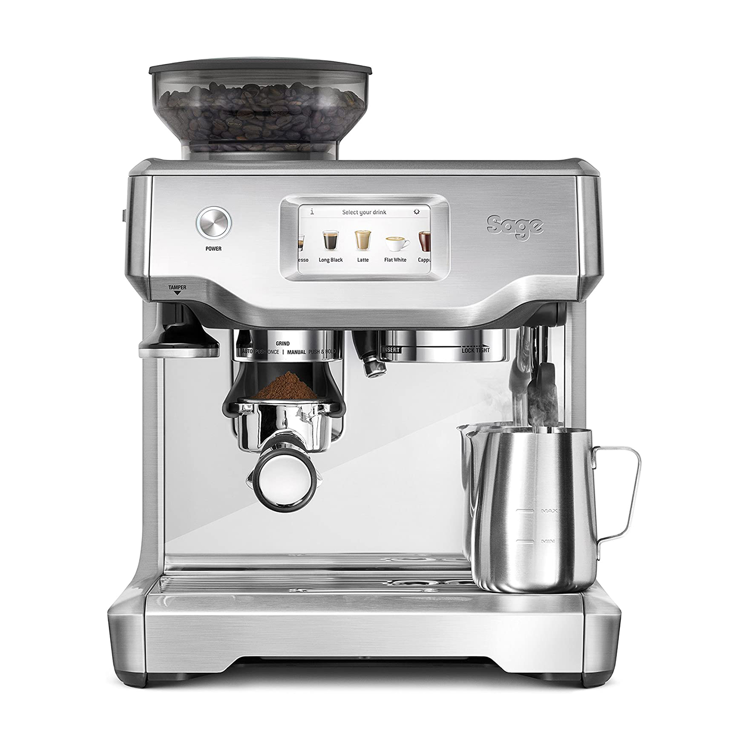 Sage THE Barista Touch Macchina Caffé Automatica, Brushed Stainless Steel