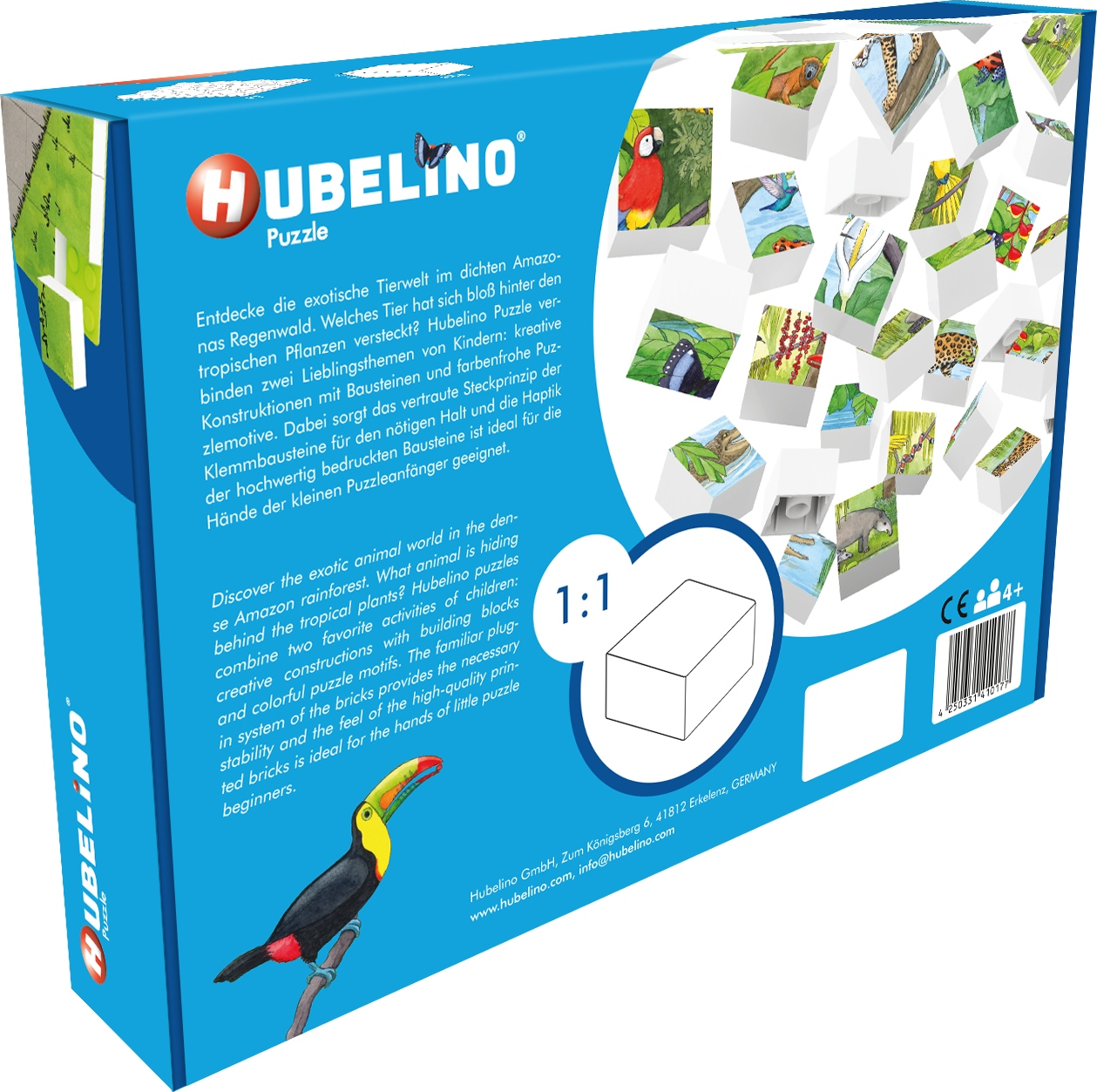 HUBELINO Faune dans la forêt tropicale (35 pièces) - Puzzle (multicolore)