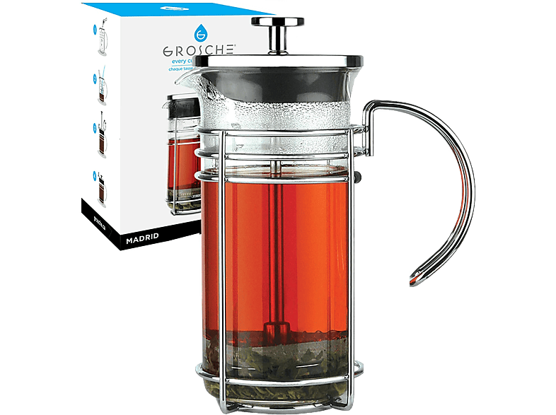 GROSCHE Madrid 3 Cup 350 ml French Press Metalik_0