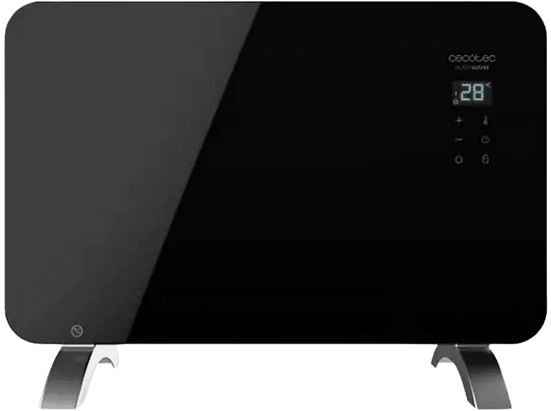 Convector - Cecotec Ready Warm 6670 Crystal Connection, 1000W, Negro